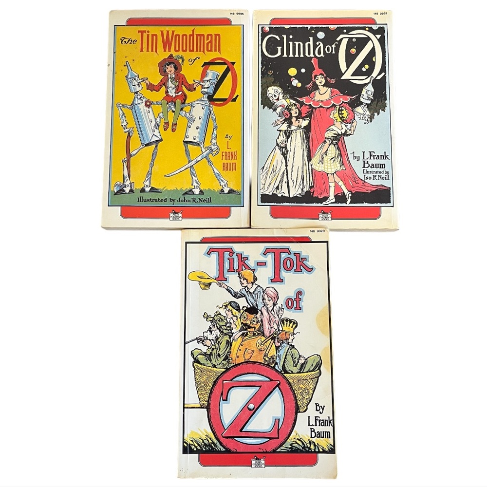 Vintage 1980 The Tin Woodman of Oz - Glinda of Oz - Tik Tok of Oz